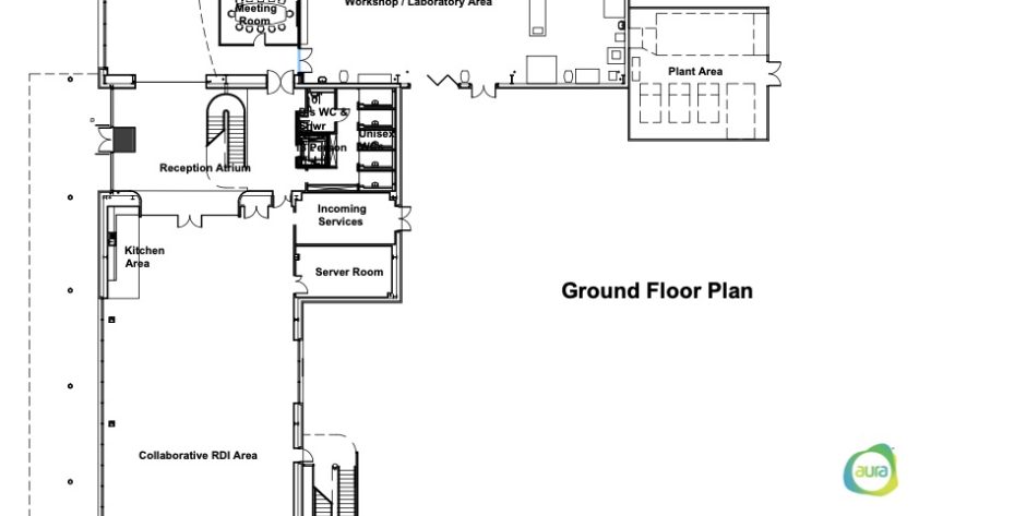 Aura Innovation Centre RIBA Stage 3 - Ground Floor Plan